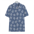Maple Leaf Denim Jeans Pattern Print Hawaiian Shirt