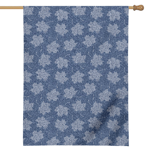 Maple Leaf Denim Jeans Pattern Print House Flag