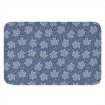 Maple Leaf Denim Jeans Pattern Print Indoor Door Mat