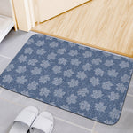 Maple Leaf Denim Jeans Pattern Print Indoor Door Mat