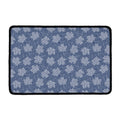 Maple Leaf Denim Jeans Pattern Print Kitchen Mat