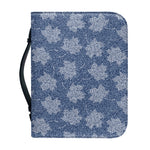 Maple Leaf Denim Jeans Pattern Print Leather Bible Cover