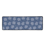 Maple Leaf Denim Jeans Pattern Print Long Kitchen Mat
