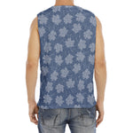 Maple Leaf Denim Jeans Pattern Print Men's Fitness Tank Top