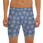 Maple Leaf Denim Jeans Pattern Print Men's Long Boxer Briefs