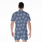 Maple Leaf Denim Jeans Pattern Print Men's Rompers