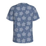 Maple Leaf Denim Jeans Pattern Print Men's Sports T-Shirt