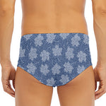 Maple Leaf Denim Jeans Pattern Print Men's Triangle Swim Briefs