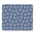 Maple Leaf Denim Jeans Pattern Print Mouse Pad