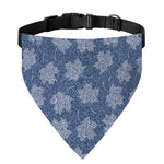 Maple Leaf Denim Jeans Pattern Print Over The Collar Dog Bandana