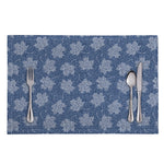 Maple Leaf Denim Jeans Pattern Print Placemat