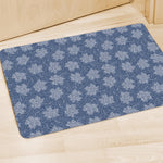 Maple Leaf Denim Jeans Pattern Print Polyester Doormat