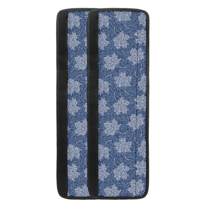 Maple Leaf Denim Jeans Pattern Print Refrigerator Handle Covers