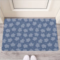 Maple Leaf Denim Jeans Pattern Print Rubber Doormat