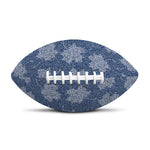 Maple Leaf Denim Jeans Pattern Print Rugby Ball
