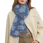 Maple Leaf Denim Jeans Pattern Print Scarf