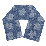 Maple Leaf Denim Jeans Pattern Print Scarf