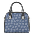 Maple Leaf Denim Jeans Pattern Print Shoulder Handbag