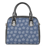 Maple Leaf Denim Jeans Pattern Print Shoulder Handbag