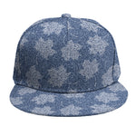 Maple Leaf Denim Jeans Pattern Print Snapback Cap