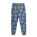 Maple Leaf Denim Jeans Pattern Print Sweatpants