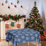 Maple Leaf Denim Jeans Pattern Print Tablecloth