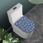 Maple Leaf Denim Jeans Pattern Print Toilet Lid Cover