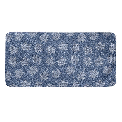 Maple Leaf Denim Jeans Pattern Print Towel
