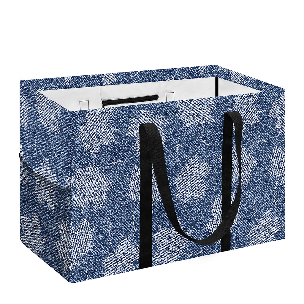 Maple Leaf Denim Jeans Pattern Print Utility Tote Bag