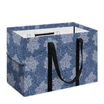 Maple Leaf Denim Jeans Pattern Print Utility Tote Bag