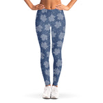 Maple Leaf Denim Jeans Pattern Print Women's Leggings