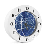 Marble Denim Jeans Pattern Print Alarm Clock