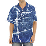 Marble Denim Jeans Pattern Print Aloha Shirt