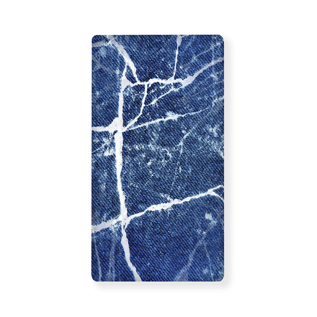 Marble Denim Jeans Pattern Print Baby Crib Sheet