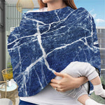 Marble Denim Jeans Pattern Print Baby Seat Cover