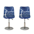 Marble Denim Jeans Pattern Print Bar Stool Covers