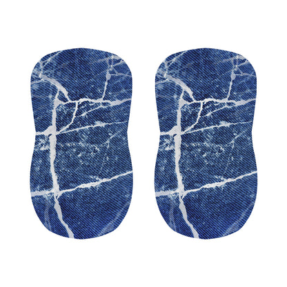 Marble Denim Jeans Pattern Print Bar Stool Covers