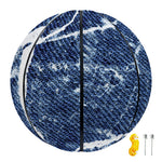 Marble Denim Jeans Pattern Print Basketball