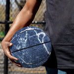 Marble Denim Jeans Pattern Print Basketball