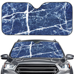 Marble Denim Jeans Pattern Print Car Windshield Sun Shade