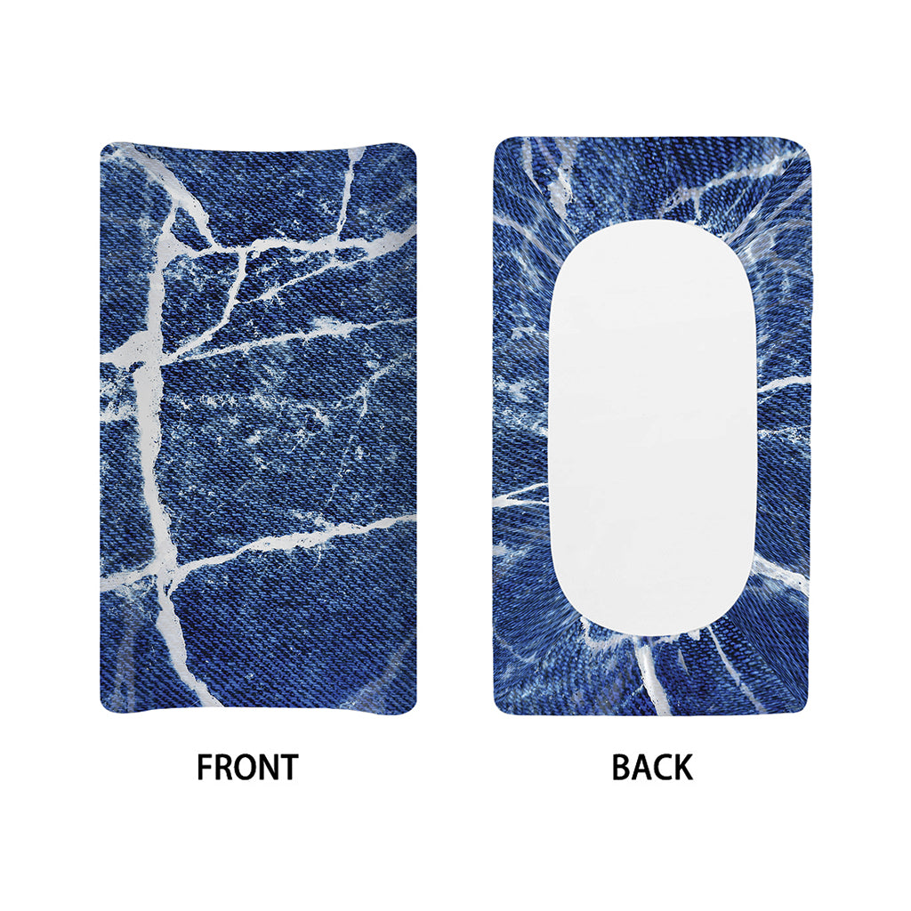 Marble Denim Jeans Pattern Print Changing Pad Cover