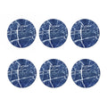 Marble Denim Jeans Pattern Print Coaster Set