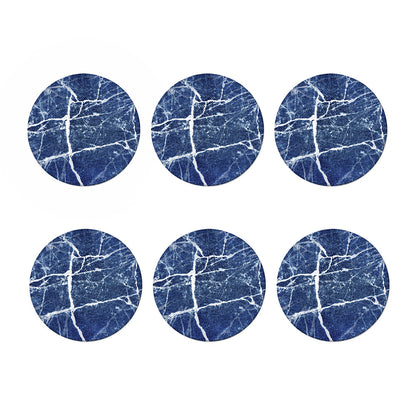 Marble Denim Jeans Pattern Print Coaster Set