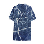 Marble Denim Jeans Pattern Print Cotton Hawaiian Shirt