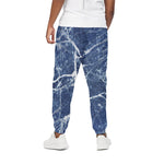 Marble Denim Jeans Pattern Print Cotton Pants