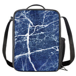 Marble Denim Jeans Pattern Print Crossbody Lunch Bag