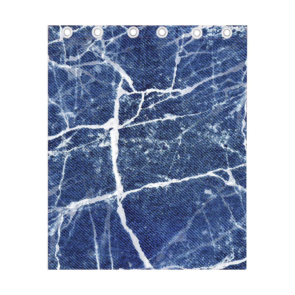 Marble Denim Jeans Pattern Print Curtain