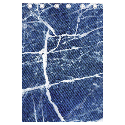 Marble Denim Jeans Pattern Print Curtain