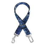 Marble Denim Jeans Pattern Print Dog Seat Belt