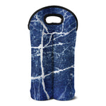 Marble Denim Jeans Pattern Print Double Neoprene Wine Tote